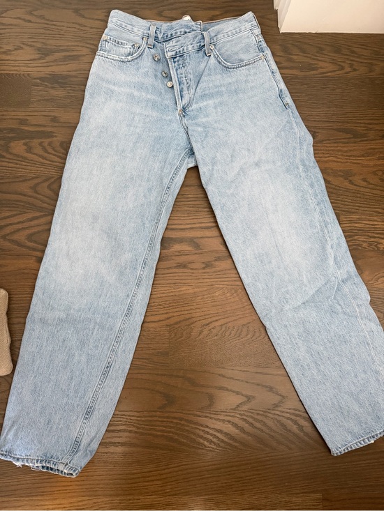 Agolde Denim - Agolde Light Wash Straight Jeans